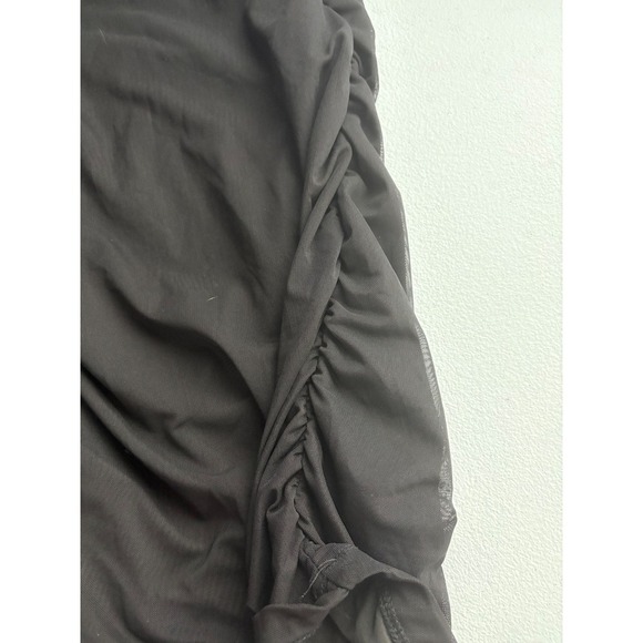 Princess Polly Bodycon Mini Dress Ruched Black Party Cocktail US 10 - Picture 4 of 5